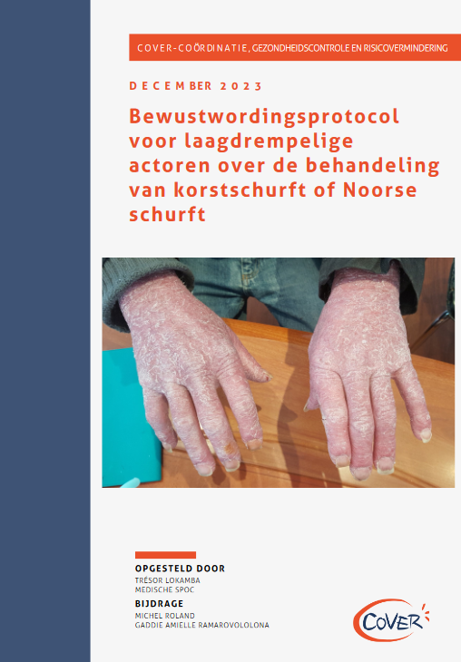 Couverture du protocole pour la Gale norvégienne en néerlandais